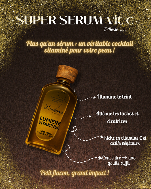 K-resse: “Super Sérum Vitamine C ” Éclat & Fermeté