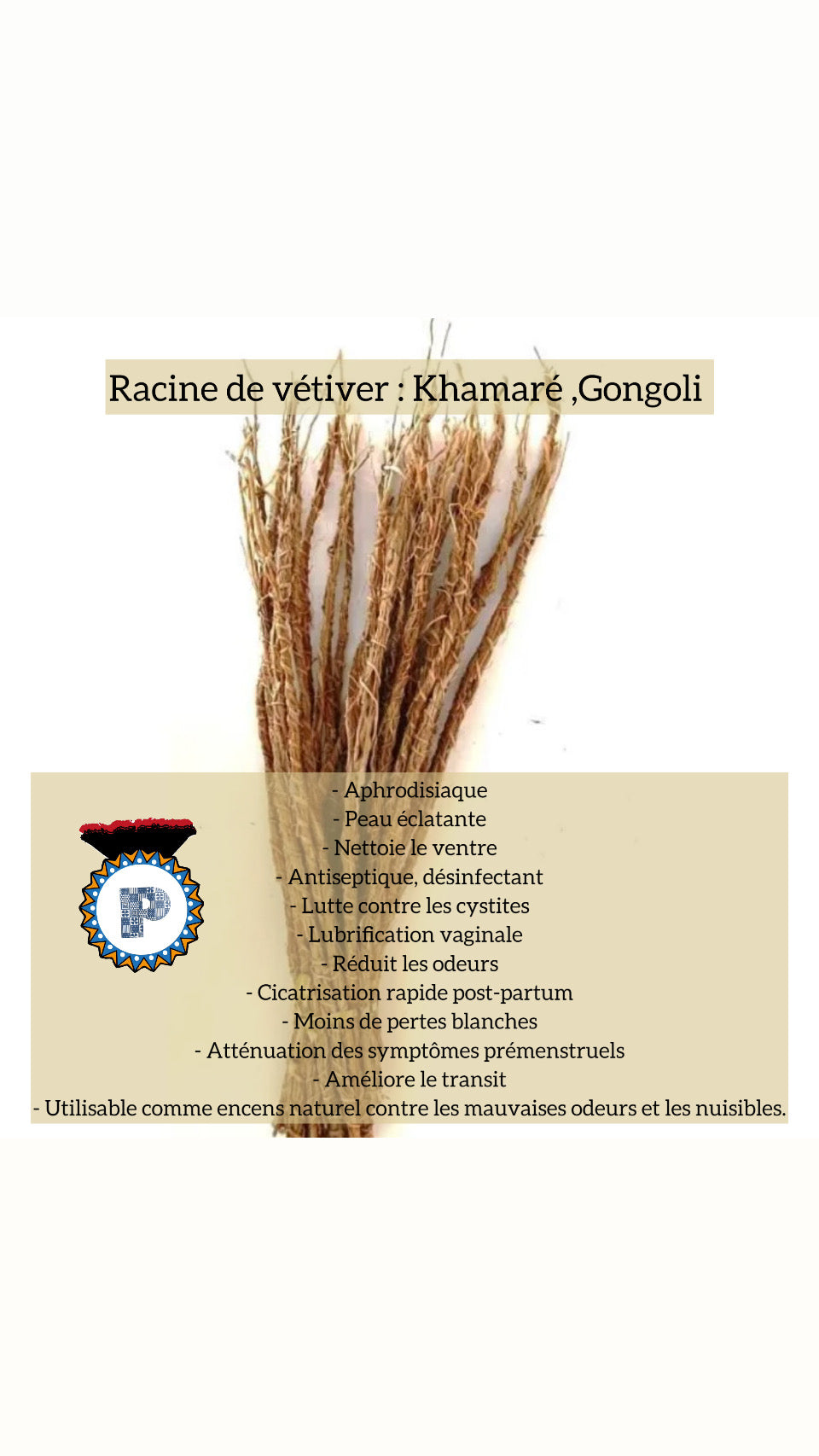 Racine de Vétiver Gongoli