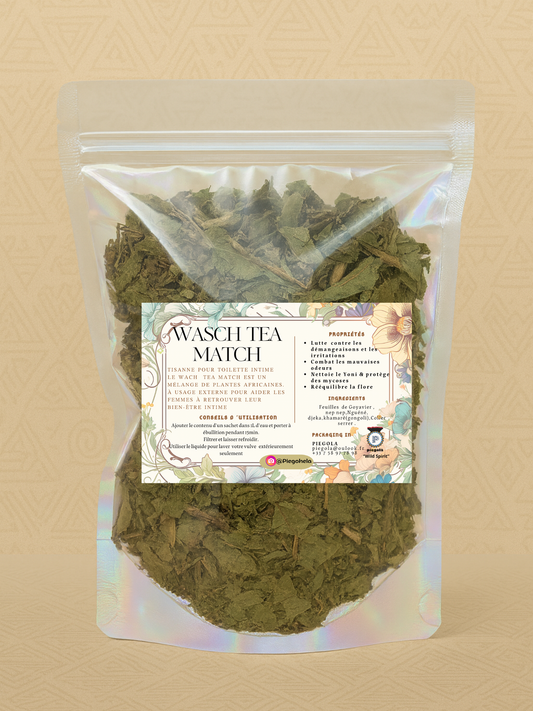 Infusion WASH TEA MATCH : Bain de siège & infusion de plantes africaines pour le rituel intime féminins