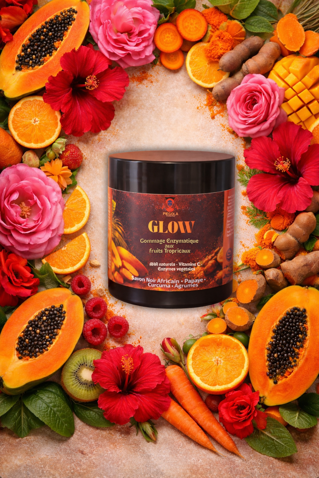 Gommage Glow : Exfoliant enzymatique éclat aux fruits tropic