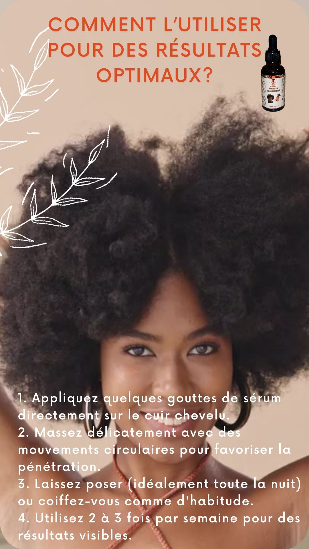 Sérum Capillaire Croissance Intense :Piegola Hair Elixir: “Wild Growth”
