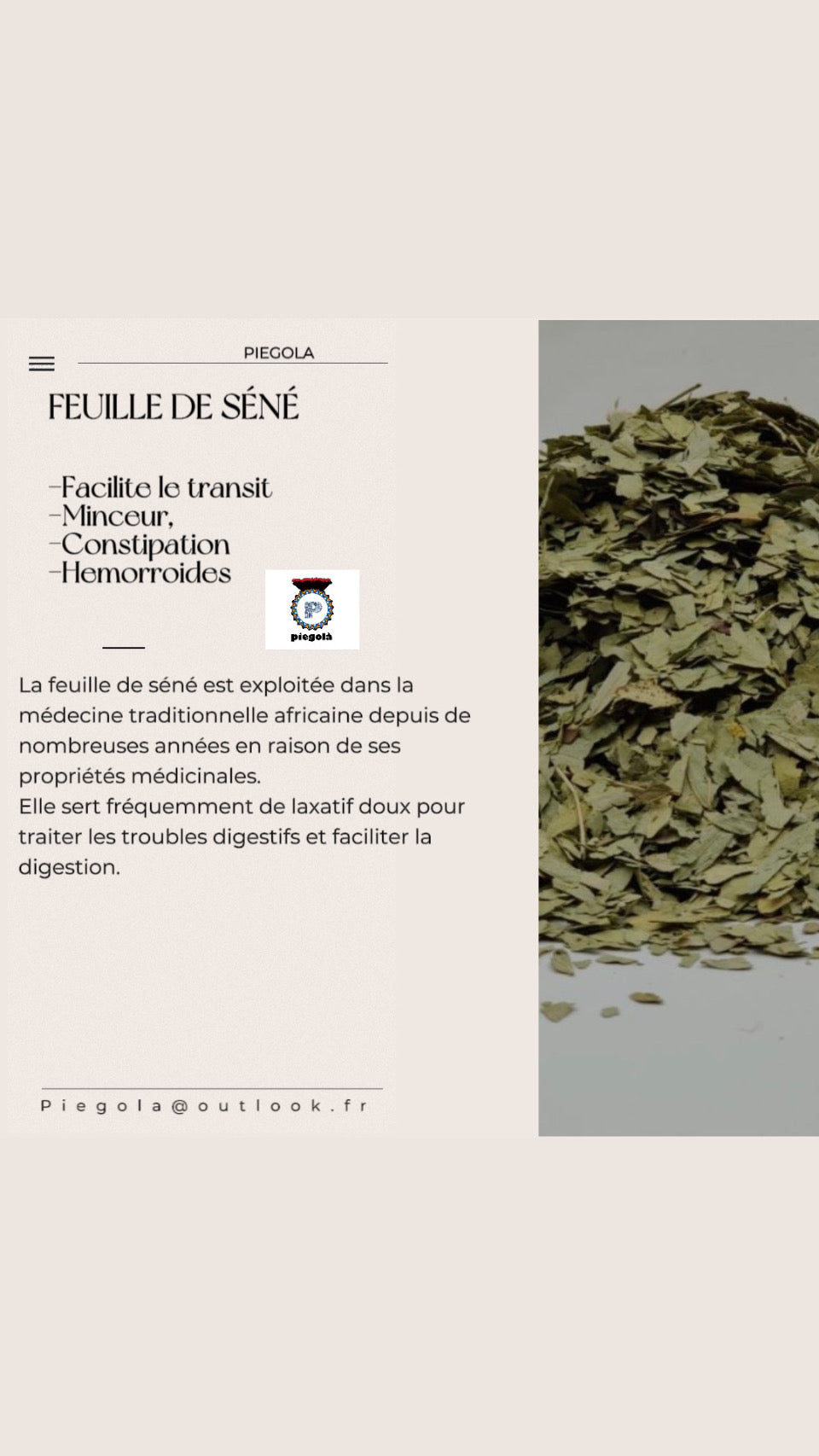 Feuilles de Séné