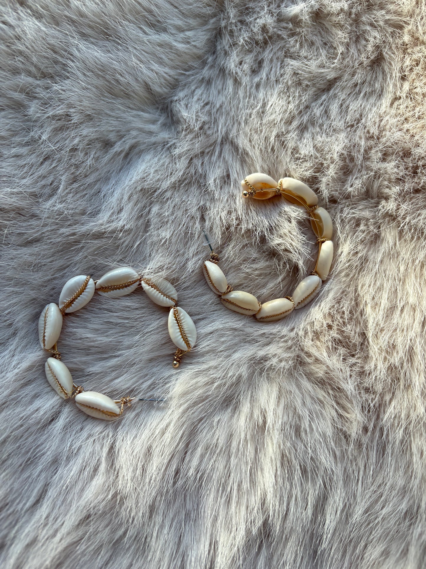 Boucles d’Oreilles en Cauris