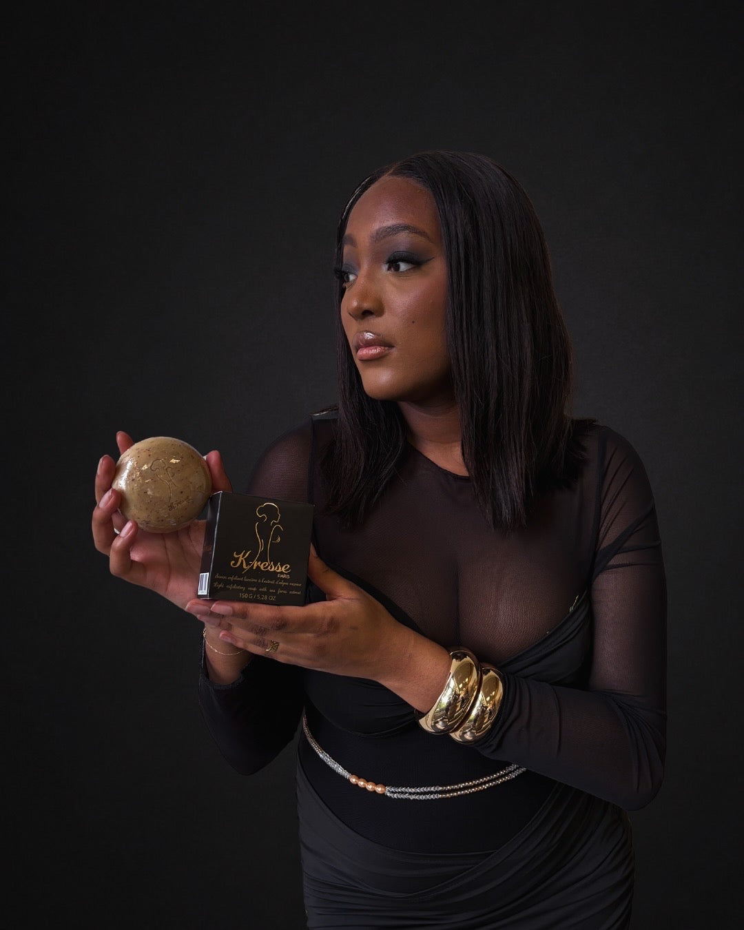 K-resse : Savon Exfoliant Lumière à l’Extrait d’Algue