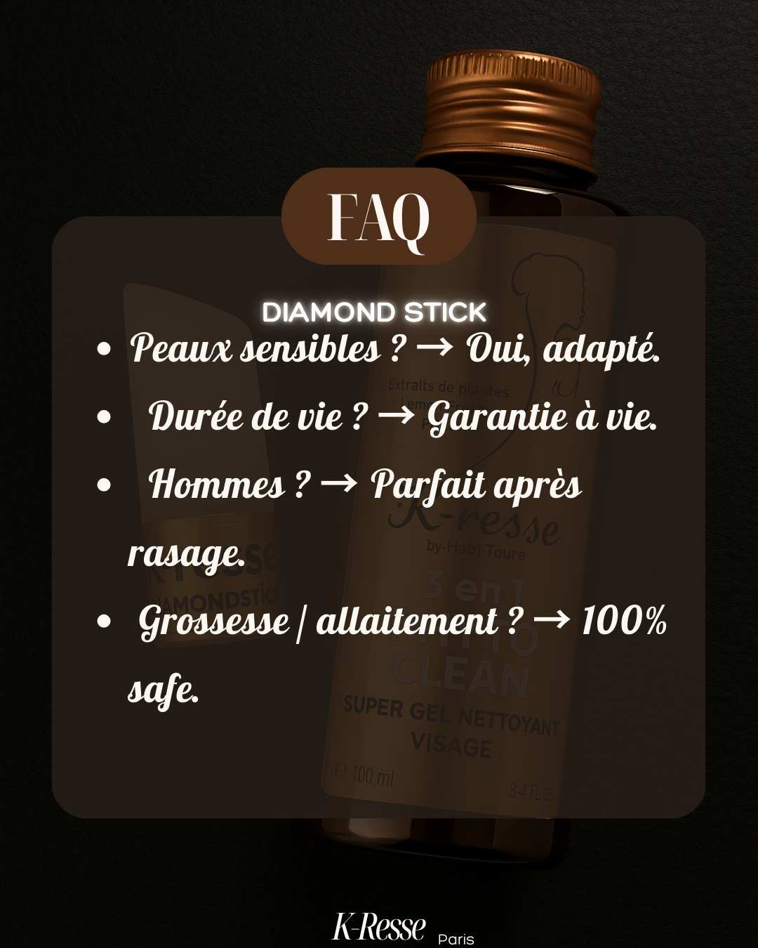 K-resse: “Coffret Diamond Stick ”Soin Professionnel Éclat & Lissage