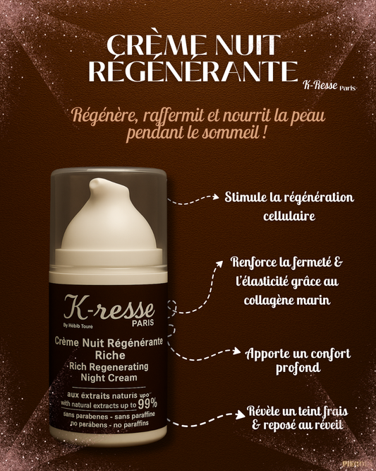 K-resse : Crème de Nuit Régénérante et Riche