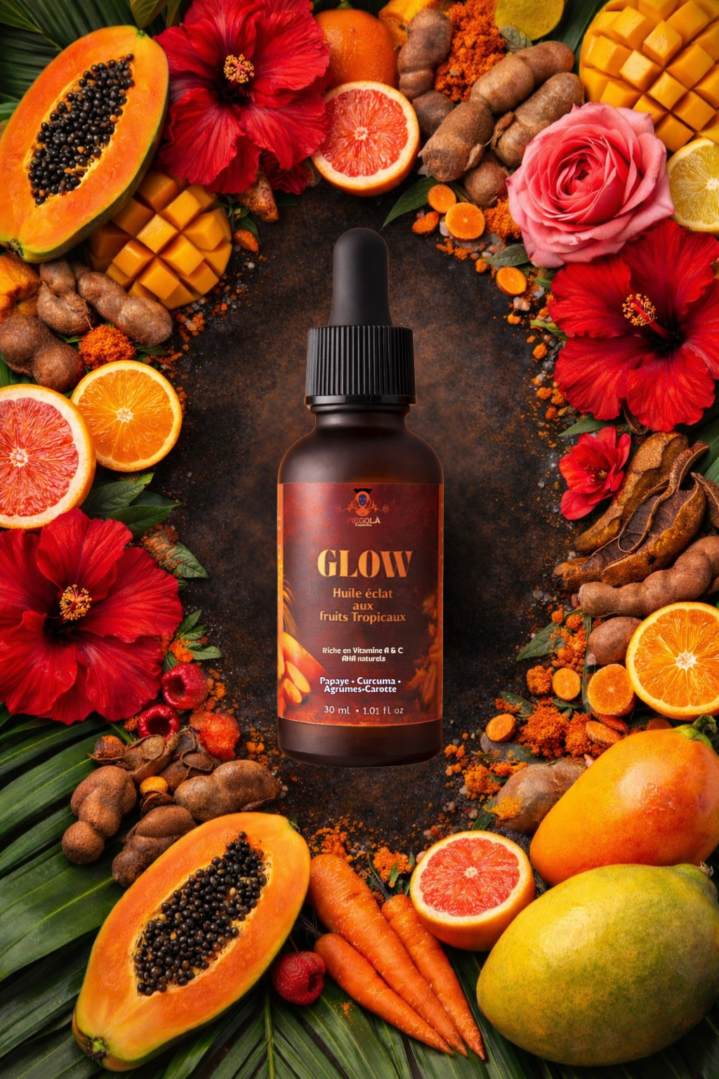 Huile Glow – Éclat aux fruits tropicaux