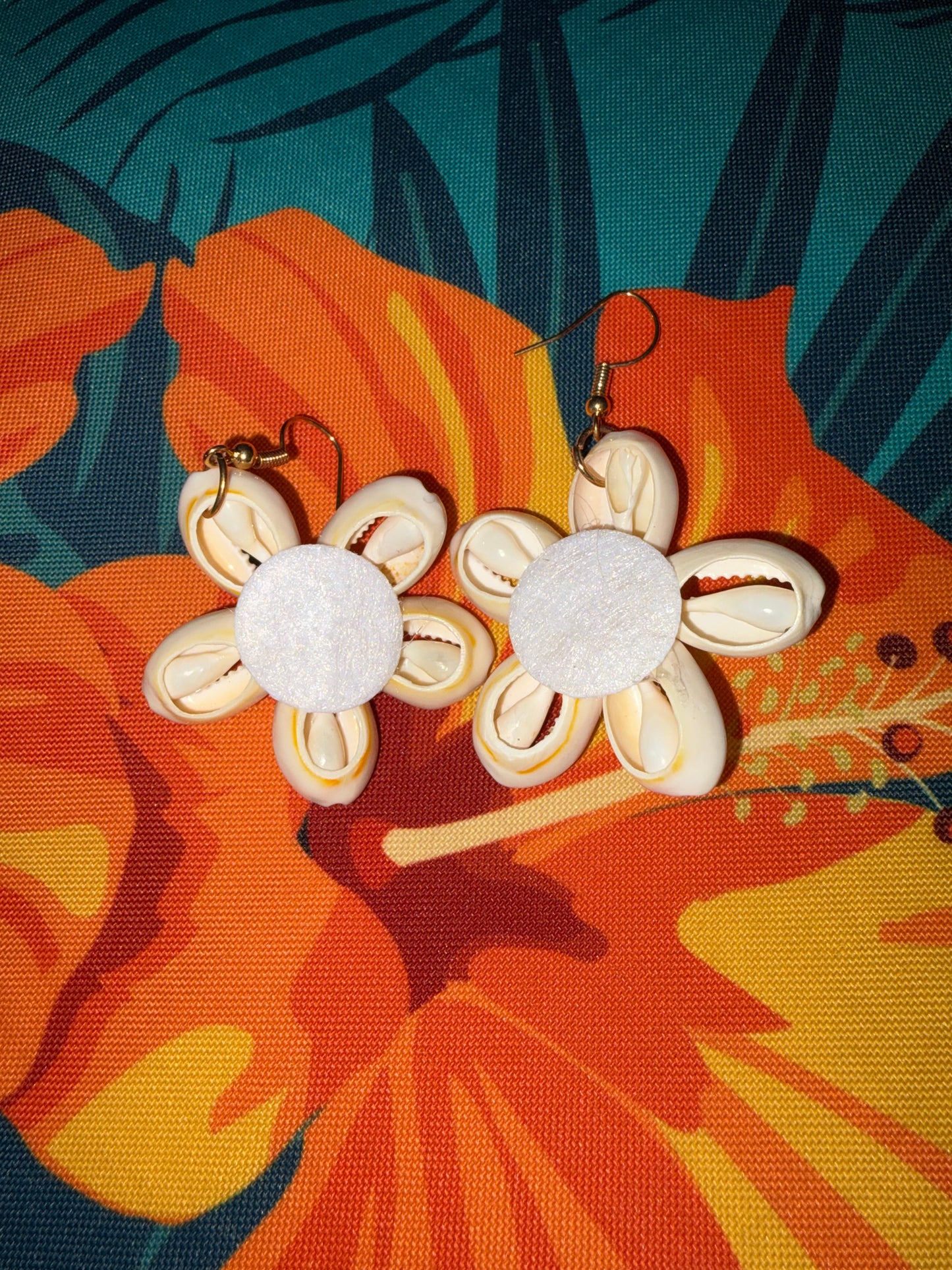 Boucles d’oreilles Fleur de Cauries