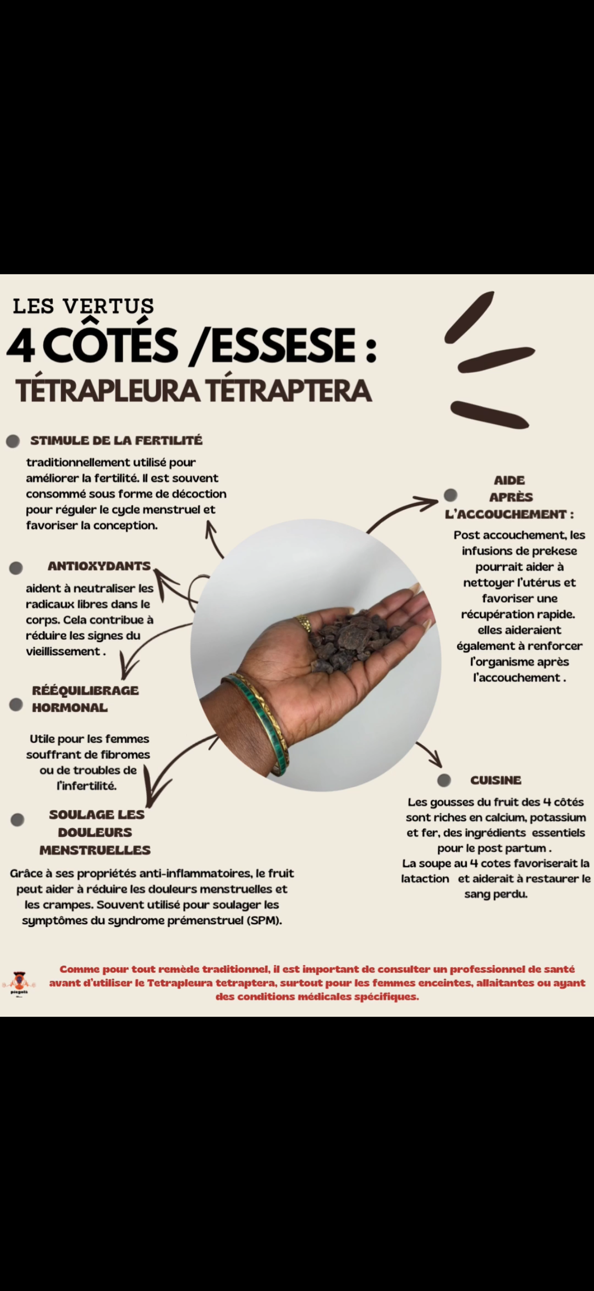 Fruit 4 Côtés (Essessé) :Tetrapleura tetraptera