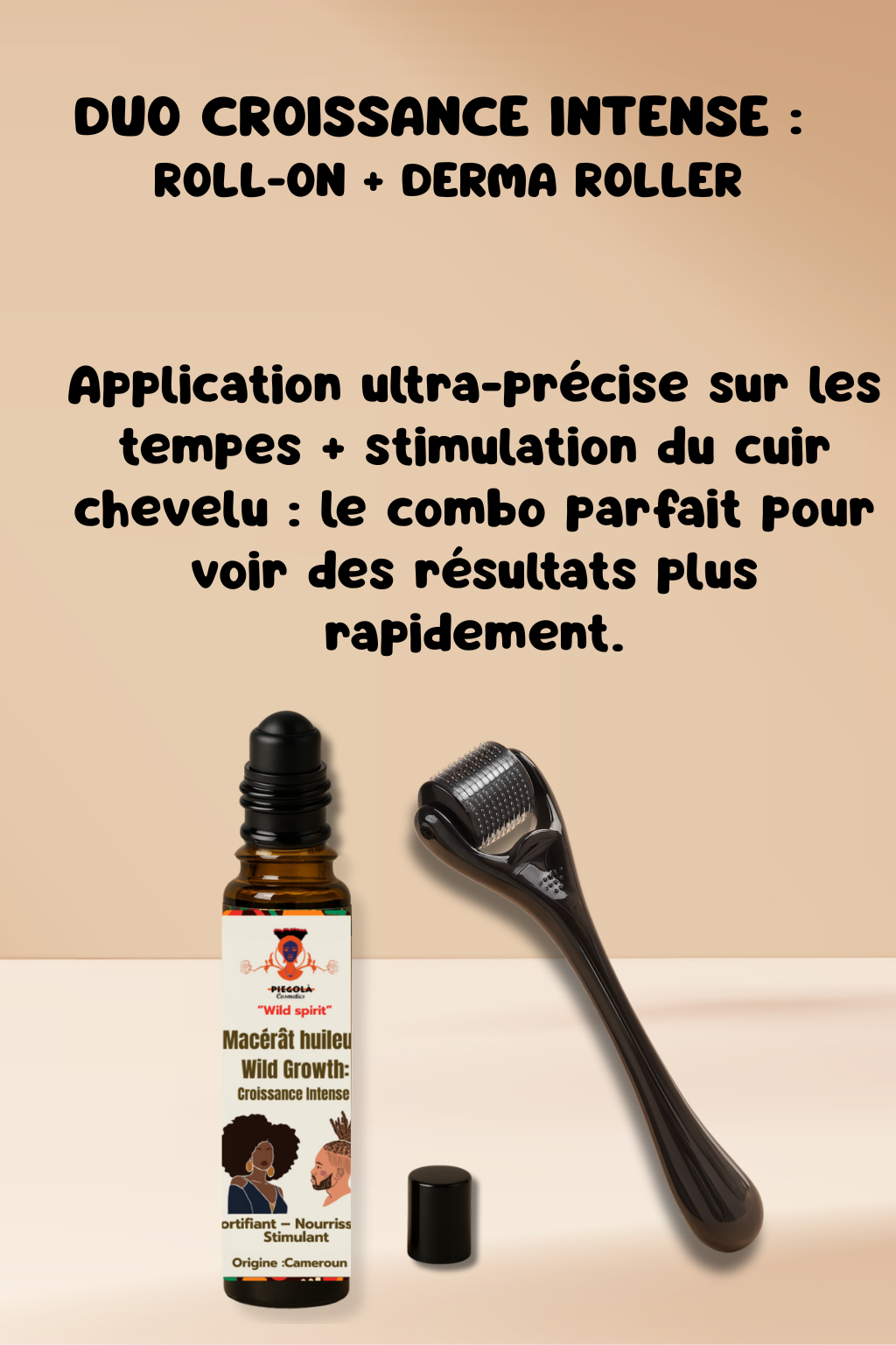 Duo Croissance Intense : Roll-on au macérât huileux + Derma Roller
