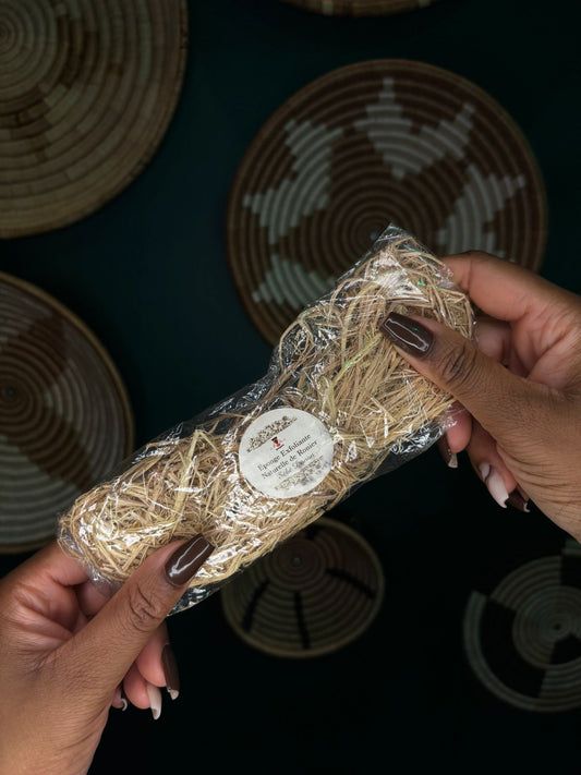 Eponges Africaine  :éponge exfoliante en fibre de Lianne de ronnier,