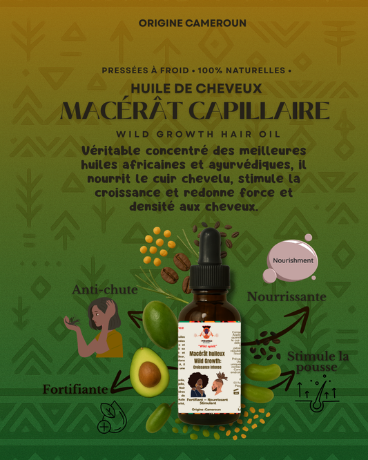Huile Cheveux :Macérât huileux Croissance Intense Capillaire