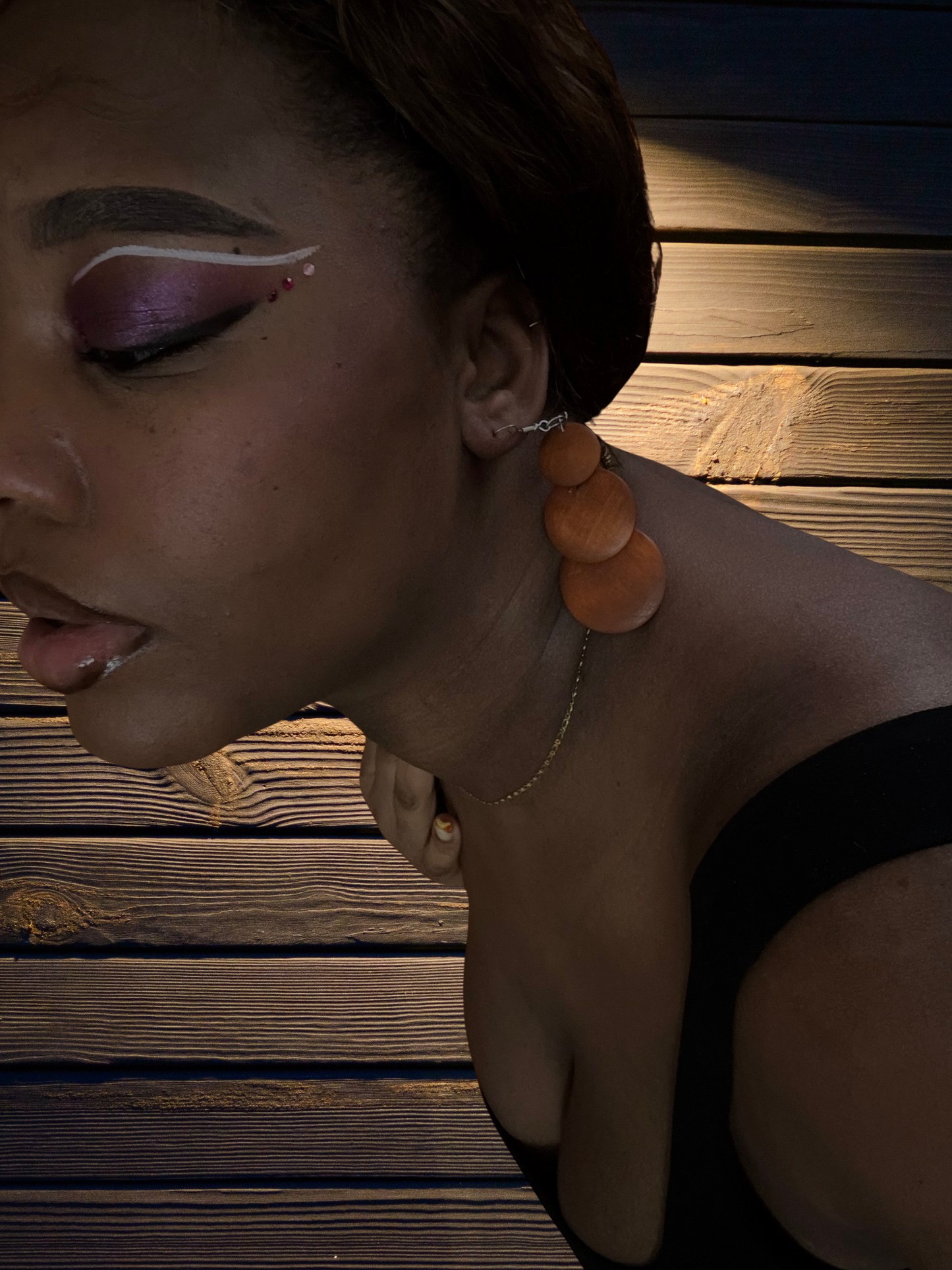 Boucles d'Oreilles en Bois