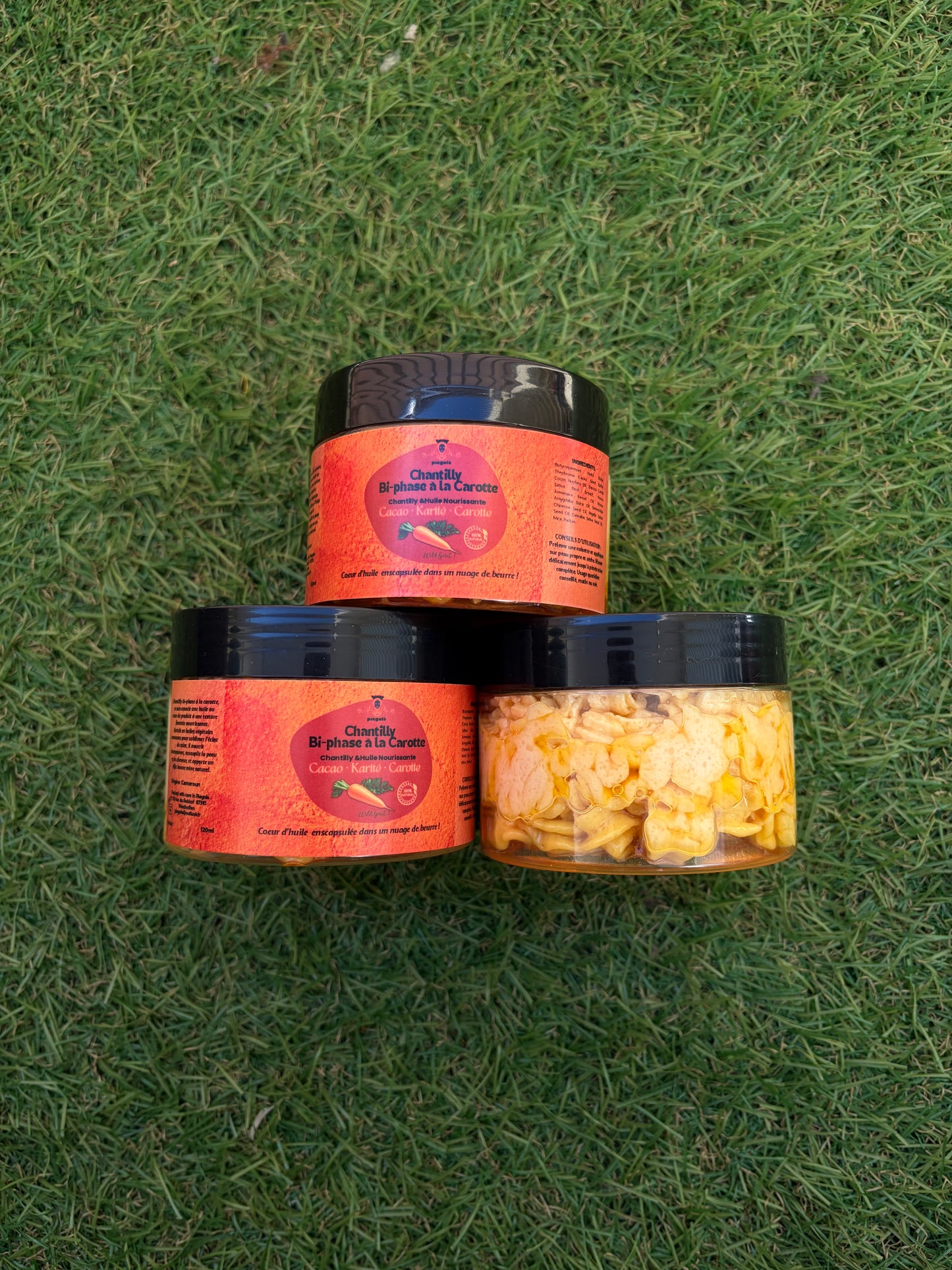 Chantilly Cacao, Karité & Carotte – Huile & chantilly nourrissante